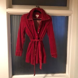 Red corduroy jacket